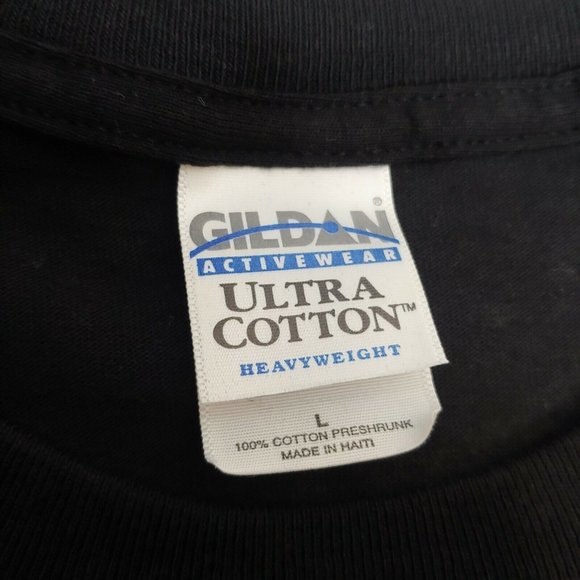 Harrahs Casino ELVIS Presley ELV1S Mens L Gildan T Shirt Black The King Music - Picture 7 of 8